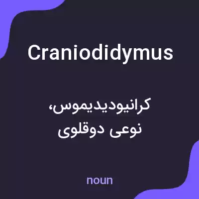 معنی craniodidymus به فارسی معنی craniodidymus به فارسی