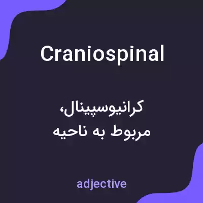 معنی craniospinal به فارسی معنی craniospinal به فارسی