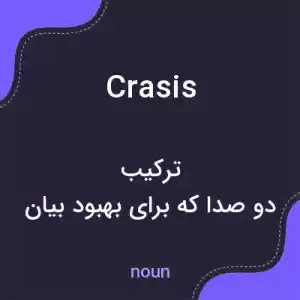 معنی crasis به فارسی معنی crasis به فارسی