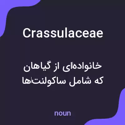 معنی crassulaceae به فارسی معنی crassulaceae به فارسی