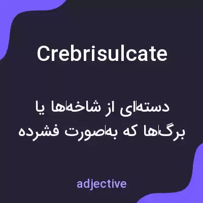 معنی crebrisulcate به فارسی معنی crebrisulcate به فارسی
