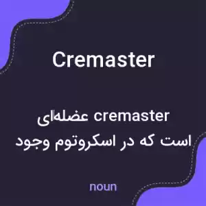 معنی cremaster به فارسی معنی cremaster به فارسی