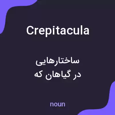 معنی crepitacula به فارسی معنی crepitacula به فارسی