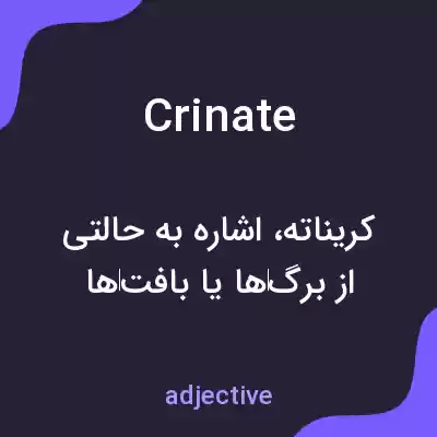 معنی crinate به فارسی معنی crinate به فارسی