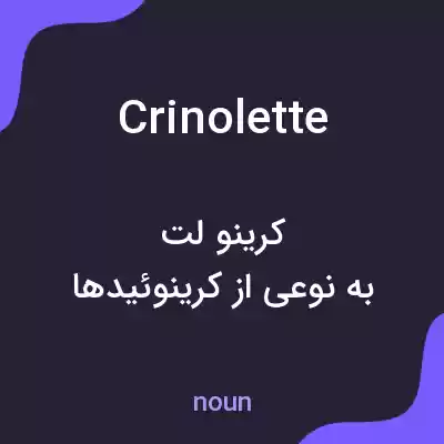 معنی crinolette به فارسی معنی crinolette به فارسی