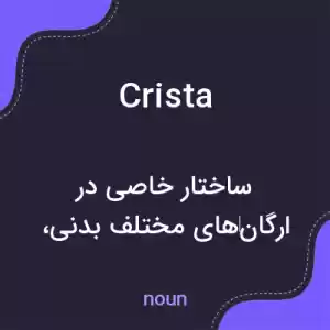 معنی crista به فارسی