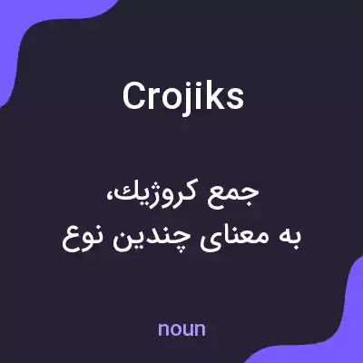 معنی crojiks به فارسی معنی crojiks به فارسی
