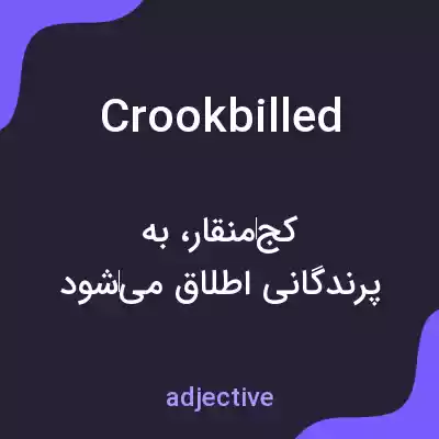 معنی crookbilled به فارسی معنی crookbilled به فارسی