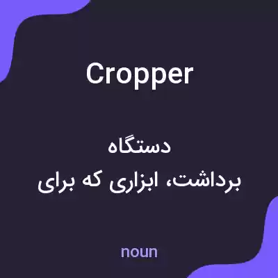 معنی cropper به فارسی معنی cropper به فارسی