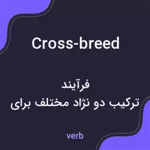 معنی cross-breed به فارسی معنی cross-breed به فارسی