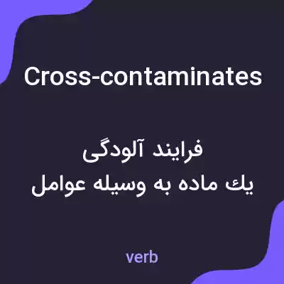 معنی cross-contaminates به فارسی معنی cross-contaminates به فارسی