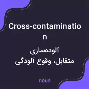 معنی cross-contamination به فارسی معنی cross-contamination به فارسی