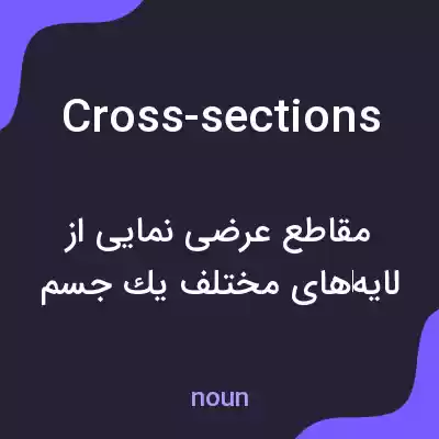 معنی cross-sections به فارسی معنی cross-sections به فارسی