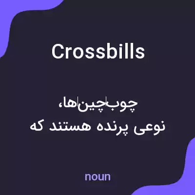 معنی crossbills به فارسی معنی crossbills به فارسی