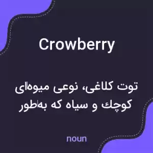 معنی crowberry به فارسی معنی crowberry به فارسی