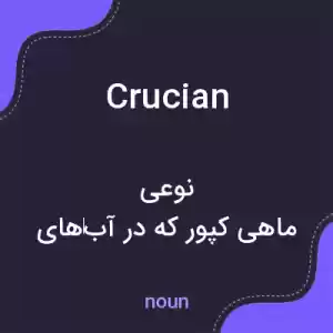 معنی crucian به فارسی معنی crucian به فارسی