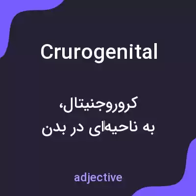 معنی crurogenital به فارسی