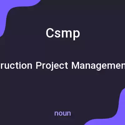 معنی csmp به فارسی معنی csmp به فارسی