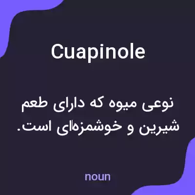 معنی cuapinole به فارسی معنی cuapinole به فارسی