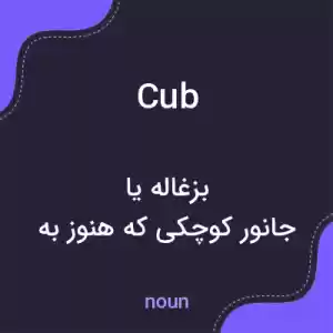 معنی cub به فارسی معنی cub به فارسی