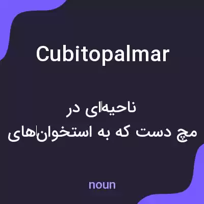 معنی cubitopalmar به فارسی معنی cubitopalmar به فارسی