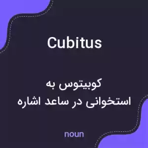 معنی cubitus به فارسی معنی cubitus به فارسی