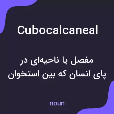 معنی cubocalcaneal به فارسی معنی cubocalcaneal به فارسی
