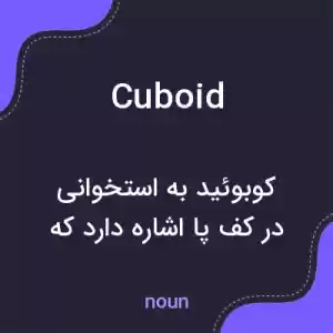 معنی cuboid به فارسی معنی cuboid به فارسی