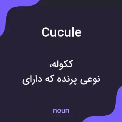 معنی cucule به فارسی معنی cucule به فارسی