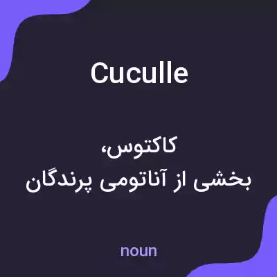 معنی cuculle به فارسی معنی cuculle به فارسی
