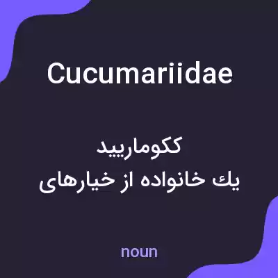 معنی cucumariidae به فارسی معنی cucumariidae به فارسی