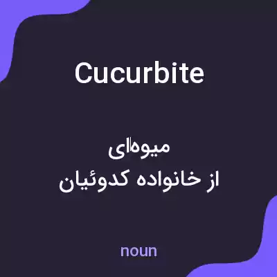 معنی cucurbite به فارسی معنی cucurbite به فارسی