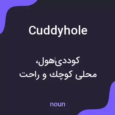 معنی cuddyhole به فارسی معنی cuddyhole به فارسی