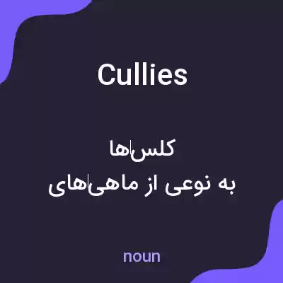 معنی cullies به فارسی معنی cullies به فارسی