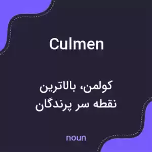معنی culmen به فارسی معنی culmen به فارسی