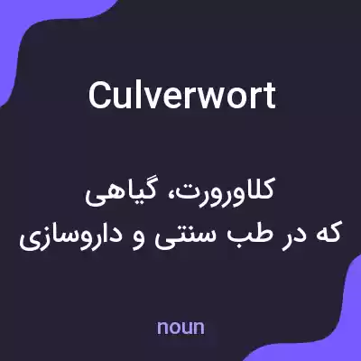 معنی culverwort به فارسی معنی culverwort به فارسی