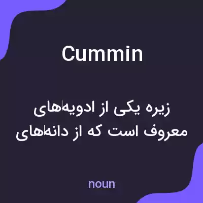 معنی cummin به فارسی