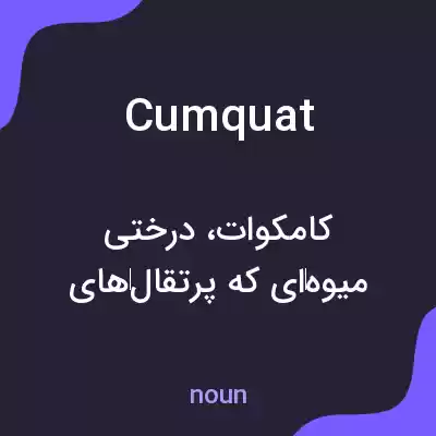 معنی cumquat به فارسی