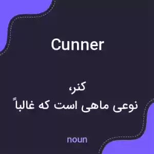 معنی cunner به فارسی