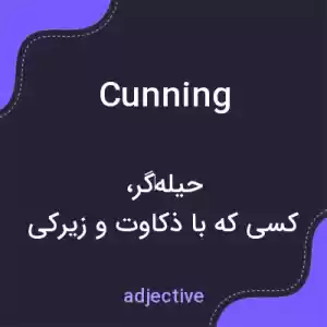 معنی cunning به فارسی