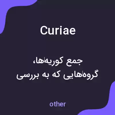 معنی curiae به فارسی معنی curiae به فارسی