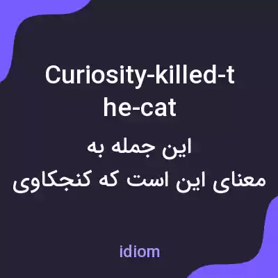 معنی curiosity-killed-the-cat به فارسی معنی curiosity-killed-the-cat به فارسی