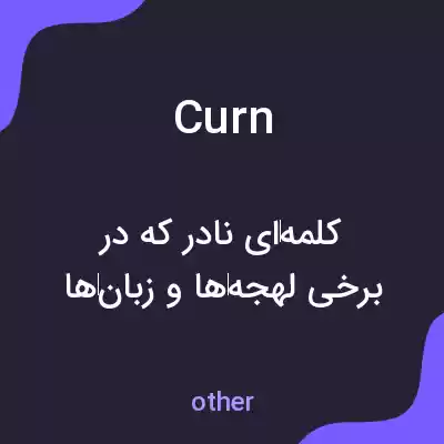 معنی curn به فارسی معنی curn به فارسی