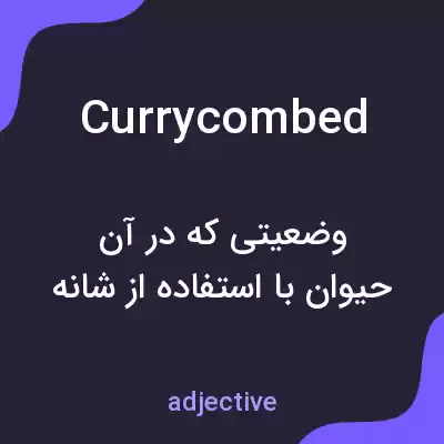 معنی currycombed به فارسی معنی currycombed به فارسی