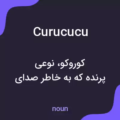 معنی curucucu به فارسی معنی curucucu به فارسی