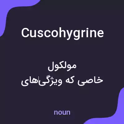 معنی cuscohygrine به فارسی معنی cuscohygrine به فارسی