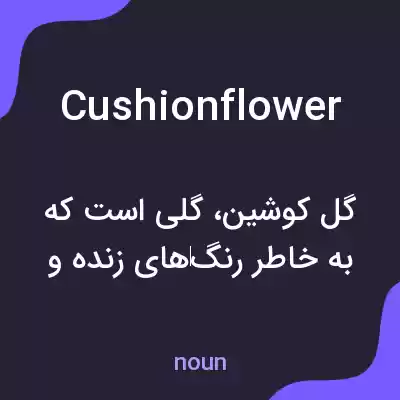 معنی cushionflower به فارسی