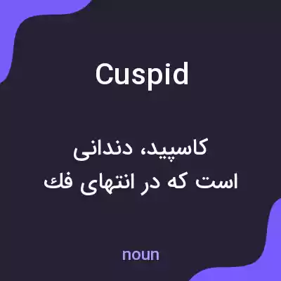 معنی cuspid به فارسی معنی cuspid به فارسی