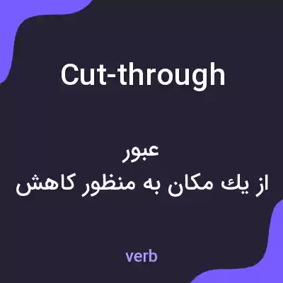 معنی cut-through به فارسی