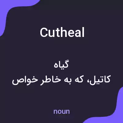 معنی cutheal به فارسی معنی cutheal به فارسی